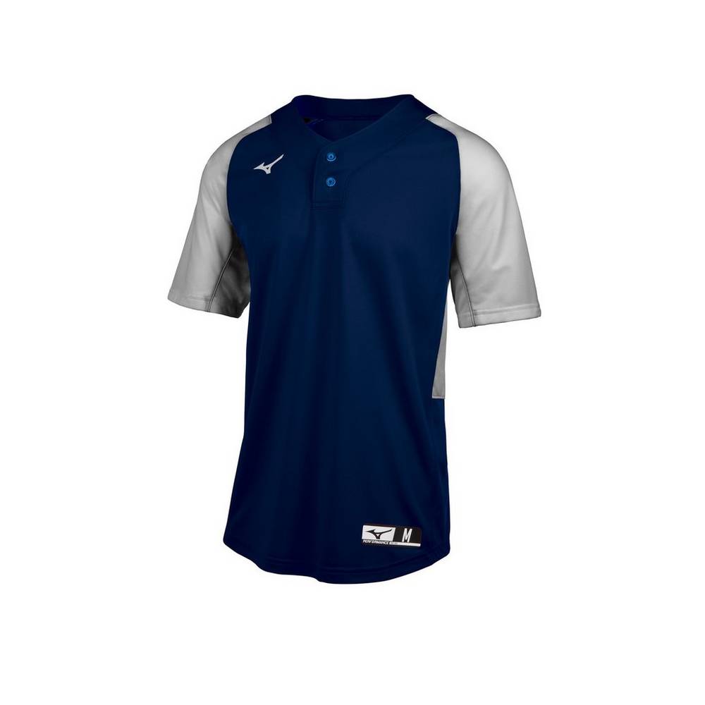 Mizuno Aerolite 2-Button Férfi Mezek Sötétkék/Szürke FGX194062